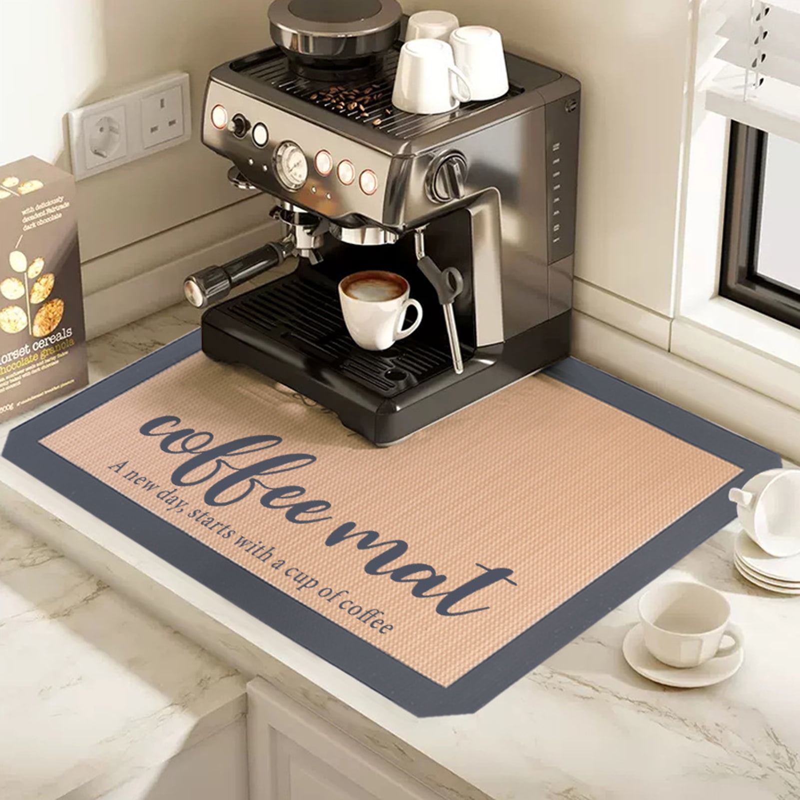 Hesroicy Coffee Table Mat Exquisite Pattern, Waterproof, Stain