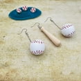 thumbnail image 5 of Mall of Style - Baseball Accessories Women - Baseball Jewelry - Baseball Items (Bat & Ball Pair), 5 of 9
