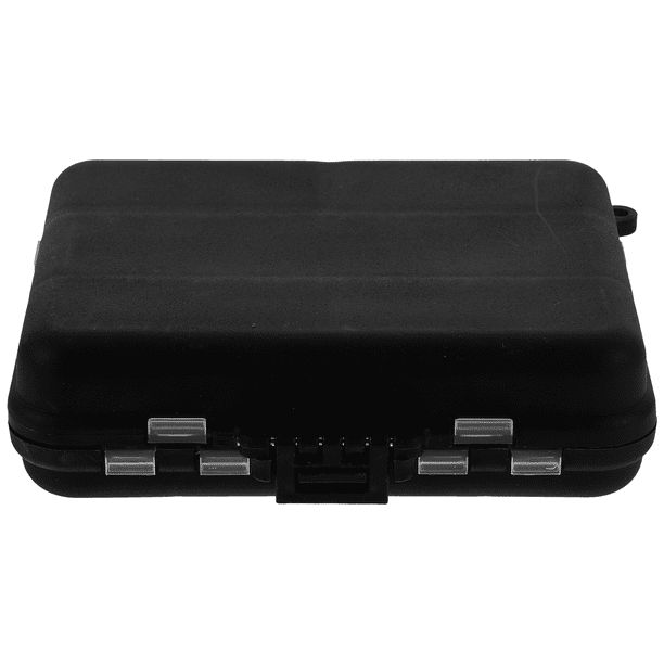 Caja multifuncional para equipo de pesca, organizador de herramientas profesional para hombre (negro)