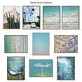 thumbnail image 6 of Kate and Laurel Sylvie La Jolla 1 Framed Canvas Wall Art by Rachel Bolgov, 22x22 Gray, Decorative Peaceful Beach Art for Wall, 6 of 8