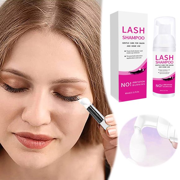 WIFKLSIIPG Eyelash Expansion Cleanser Eyelid Foam Cleanser Eyelash Foam Expansion Natural Eyelashes Mild and Non Irritating Choice for Salons 60ml.