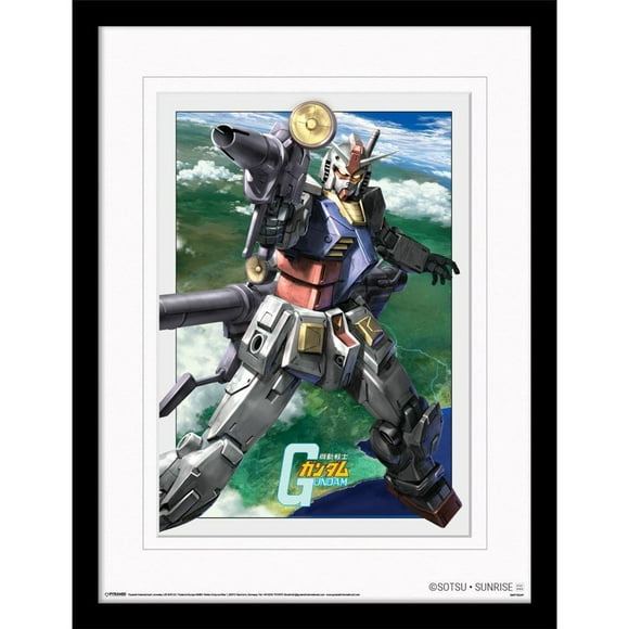 Gundam Taking The Shot Digital Print Mounted Print