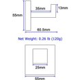 thumbnail image 5 of Deckon - Gancho para toallas de baño de acero inoxidable, cuadrado, para ropa, toalla, abrigo, albornoz, armario, armario, soporte para esponja, para baño, cocina, garaje, resistente, montado en la pared, acabado cromado pulido Kuyhfg Bienvenido a Kuyhfg, 5 of 5