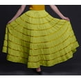 thumbnail image 3 of Phagun Jupe Longue Décontractée Vert Olive pour Femmes Vêtements Indiens Maxi Tenue d'Été-20, 3 of 6