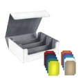 thumbnail image 2 of Runquan Card Deck Box Magnetics Closure Sturdy Organizer Container Game Card Storage White Lined Gray, 2 of 8