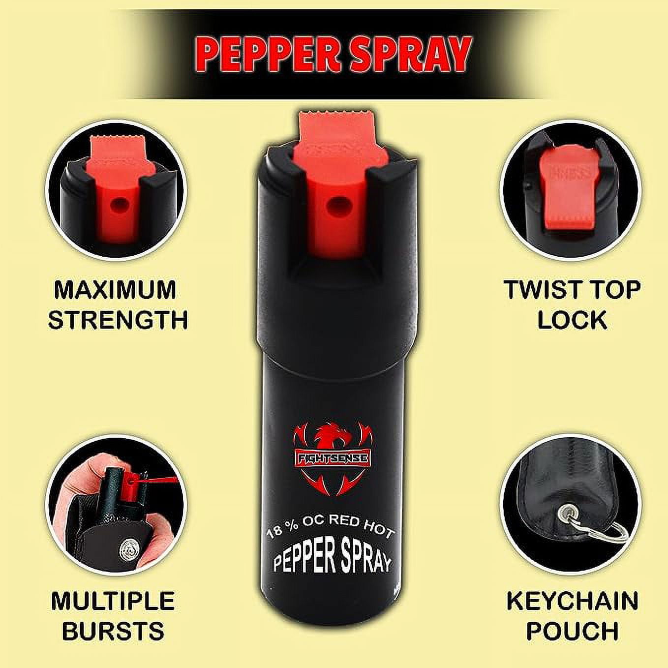2oz and 4oz Pepper Spray Holsters | TBOTECH Safety & Security