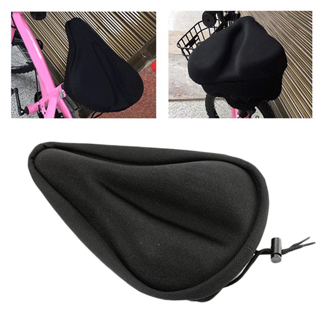 Saddle Seat Cover Padded Cushion for Bike Cycling Straight Groove