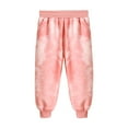 thumbnail image 2 of CYRBOKO Sweatpants for Girls, Cotton Tie-dye Gift Elastic Waist Joggers with Pockets Pink Size 7-8 T, 2 of 3