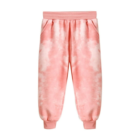 SHTXOZHI Boys Girls Tie-Dye Sweatpants Kids Elastic Waisted Athletic Jogger Pants with Pockets