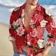 thumbnail image 1 of Camisa estilo cocotero hawaiano de moda para hombre con solapa, tendencia casual, cuello alto para exteriores, primavera y verano, nuevo estilo, 1 of 6