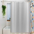 thumbnail image 3 of Grey Striped Waterproof Shower Curtain, 72"x72" Washable Polyester Fabric Shower Curtains for Bathroom, Luxurious White Stripes Modern Abstract Art Decorative Bathtub Curtain Sets with Hooks, 3 of 9