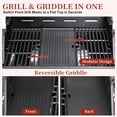 thumbnail image 3 of CIG GARDEN 4-Burner Propane Gas Grill and Griddle Combo with Side Burner, Cast Iron Grates, and Double-Wall Insulated Lid, 3 of 8