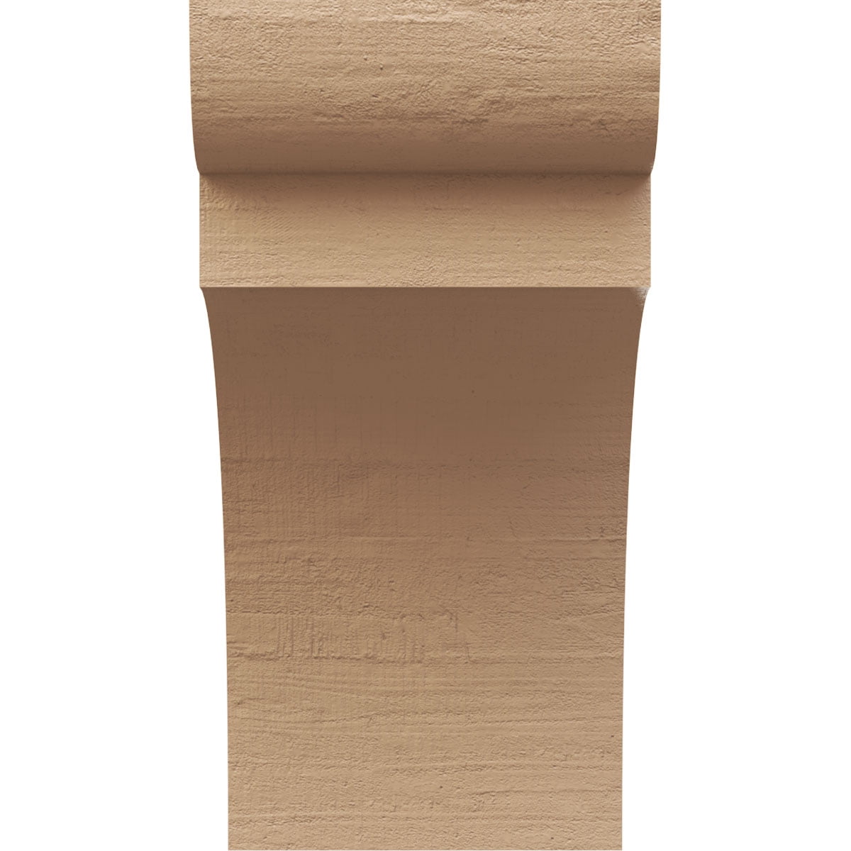 9"W x 9"D x 18"H Wide Yorktown Rough Cedar Woodgrain TimberThane Corbel, Primed Tan