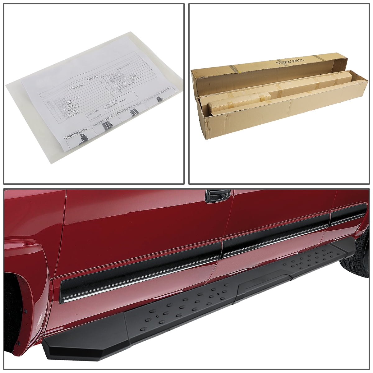 DNA Motoring 5.5" Side Step Nerf Bars Running Boards for 2009-2014 Ford F150 Super Crew Cab