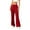 Red #26, variant on KDDYLITQ Womens Flare Yoga Pants High Waist Drawstring Sweatpants Wide Leg Casual Bell Bottoms Lounge Comfy Trousers Light Gray S