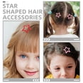 thumbnail image 3 of Pinzas para el pelo de estrella de 20 piezas antideslizantes para niños pequeños, pasadores de pelo de Metal bonitos, accesorios para el cabello para mujeres y niñas, rosa y rojo, 3 of 6