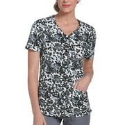 Landau Snap Front Tunic Scrub Top