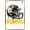 Gold Framed Version, variant on NFL Pittsburgh Steelers - Drip Helmet 20 Wall Poster with Magnetic Frame, 22.375" x 34"
