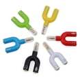 thumbnail image 2 of HEVIRGO 3.5mm Earphone Microphone Audio Splitter U Shape 1 to 2 Stereo Converter Adapter, 2 of 9