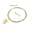 thumbnail image 2 of Unique Bargains Curtain Rings with Clips, 20pack Drapery Curtain Clip Rings, 2.5 Inch Curtain Clip Rings Hooks (Gold), 2 of 5