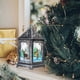 thumbnail image 4 of Farolito navideño vintage con diseño de alce - Luz LED decorativa en plata antiguo para fiestas y jardines, 4 of 7