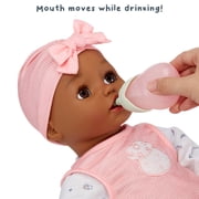 Baby Born My Real Baby Doll Harper, Dark Brown Eyes, Soft-Bodied, Kids Ages 3+, Drinks & Wets, Cries Tears