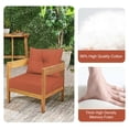 thumbnail image 5 of Outdoor Deep Seat Patio Cushion Set, 24x24x4.3 in, Waterproof Fade-Resistant Patio Furniture Cushions with Backrest, Removable Covers（Red-2）, 5 of 6