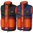 thumbnail image 2 of Chaleco térmico con calefacción de 9 zonas para hombre, con USB, para invierno, para caza, senderismo, cálido, 2 of 5