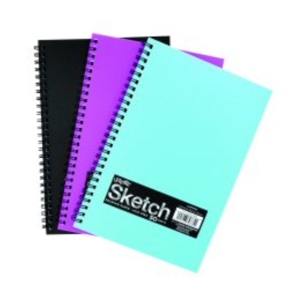 Pacon Fashion Sketchbook, Assorted Color Sketchpad, Sketch Paper, 12" x