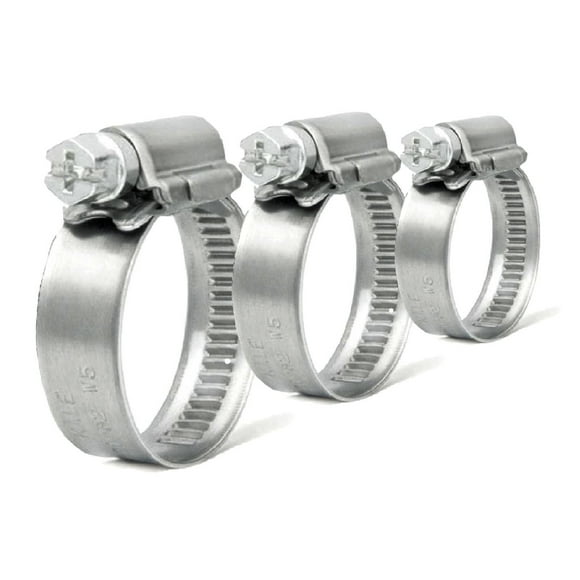 10 x High Grade Worm Drive Jubilee Hose Clamps, 12mm Band W1 Zinc Coated Hose Clips [ 40-55mm ]