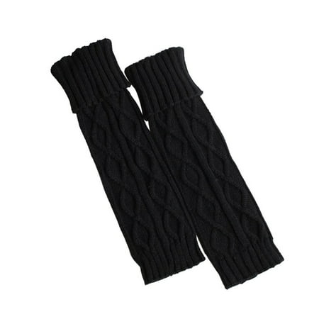 

Wuffmeow Long cuffed diamond boot cover calf warmer knitted soft elastic washable loose socks ladies autumn and winter leggings pile of socks cycling boot covers