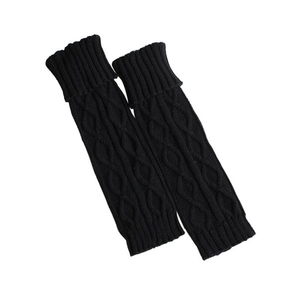 Saient Long cuffed diamond boot cover, calf warmer, knitted soft elastic washable loose socks, ladies autumn and winter leggings, pile of socks, cycling boot covers