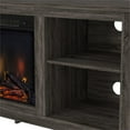 thumbnail image 2 of Walker Edison 58" Rustic MDF Farmhouse Fireplace TV Stand in Charcoal, 2 of 8