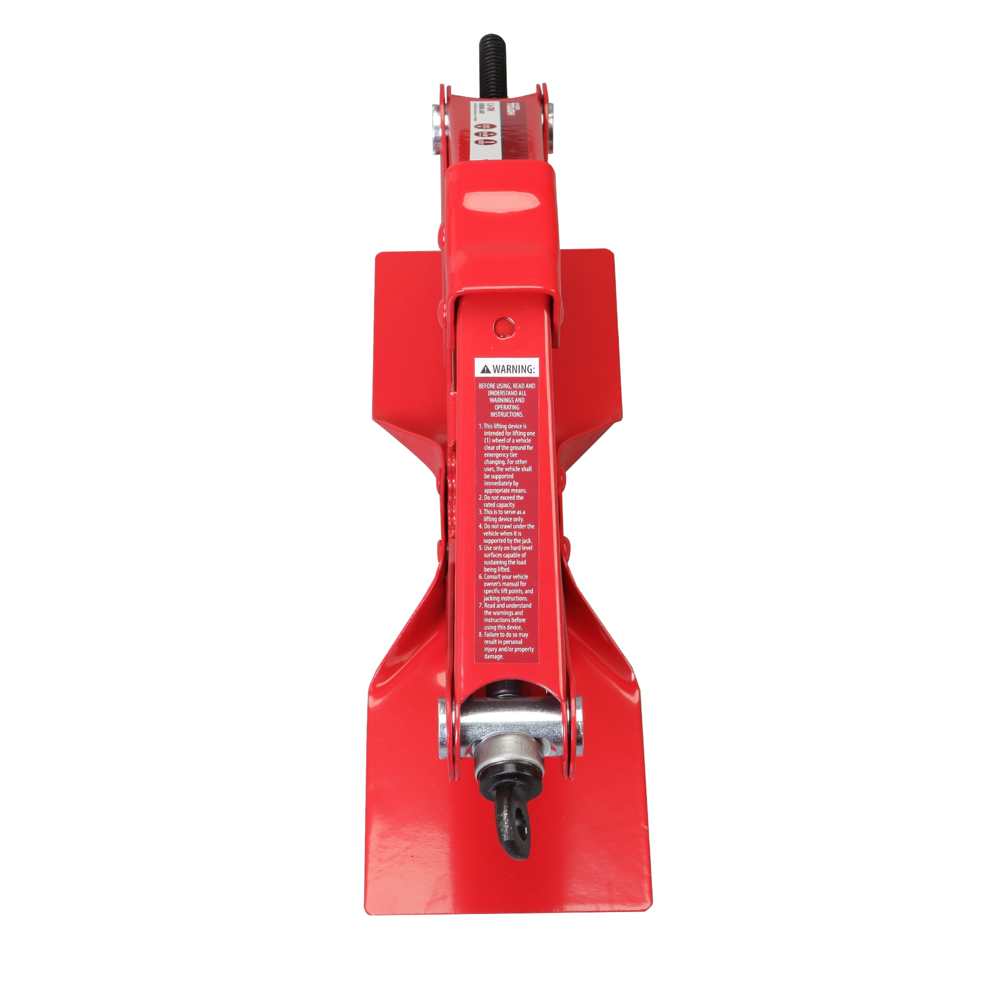 Hyper Tough 1-1/2 Ton Scissor Jack with Large Base Red - T10152W