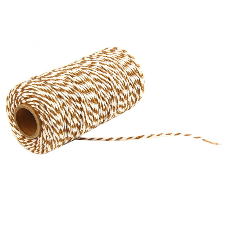 YUEHAO DIY Knitting DIY Two Colors Cotton Bakers Twine Rope Rustic Country Crafts  Handmade Accessories Two-color cotton rope-12 L 