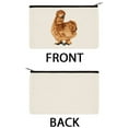 thumbnail image 3 of WIRESTER Set 2 of Canvas Cosmetic Bag, Makeup Bag, Cosmetic Pouch for Women - Silkie Chickens, 3 of 7