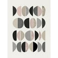 thumbnail image 2 of Urban Epiphany 19x24 Gold Ornate Wood Framed with Double Matting Museum Art Print Titled - Minimalist Circles 8, 2 of 4