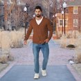 thumbnail image 3 of HAOMEILI Men's Long-Sleeve Soft Touch Cardigan Sweater, 3 of 7