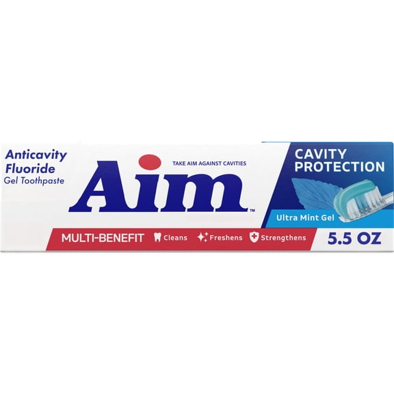 AIM Cavity Protection Toothpaste, Ultra Mint Gel, 5.5 oz