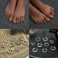 thumbnail image 4 of GKNET 9Pcs/Set Toe Rings For Women Open Ring Women Beach Foot Delicate Jewelry Set Adjustable-Silver, 4 of 9