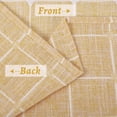 thumbnail image 3 of Boho Linen Plaid Tier Curtain, Rod Pocket Gingham Linen Treatment Short Curtain, 3 of 7