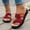 Wine, variant on WILLBEST Cute Slippers Women's Summer Fashion Cloth Flip Flops Outdoor Casual Comfortable Beach Slippers