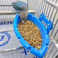 thumbnail image 5 of Jaula para pájaros Tazón de ducha Comedero para loros Baño Ducha para loros Baño Jaula para pájaros Accesorios para pájaros para mascotas Loro mediano Periquito Cacatúa Conure Loros Azul, 5 of 5