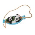 thumbnail image 2 of Swing Panda Statue Decor, Compact Simulated Exquisite Garden Panda Statue Resin Fade   For Lawn, 2 of 8