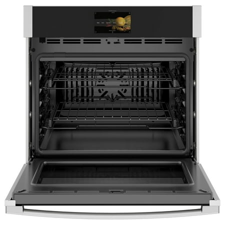 GE Profile - 30" Smart Built-In Single Electric Convection Wall Oven with Air Fry & In-Oven Camera - Stainless Steel