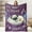 Purple Red-pug, variant on Kuscheln Bear Throw Blanket for Adult Kids, Bear Lovers Gifts Blanket Cute Animal Home Room Decor, Flannel Soft Blanket for Bed Couch