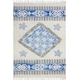 thumbnail image 2 of Casavani Handmade Cotton Kilim Traditional Rug,Blue 6x9 feet, 2 of 6