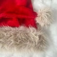 thumbnail image 5 of Viral Thick Plush Santa Hat - Soft Fluffy Large-Size Christmas Cap, One Size Fits All Design for Family Gatherings, Holiday Events & Home Festive Decor, Breathable Lining for Comfort, Dark Blue, 5 of 7