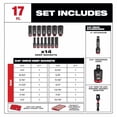 thumbnail image 4 of 49-66-6800 For Milwaukee SHOCKWAVE 3/8” Impact Duty Socket SAE PACKOUT Set - 17 PC, 4 of 4