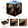 thumbnail image 3 of Pangolin Large Capacity Foldable Storage Basket with Handle 10.8"x10.5"x10.6" - Storage Bins, Storage Bin, Storage Box, 3 of 6